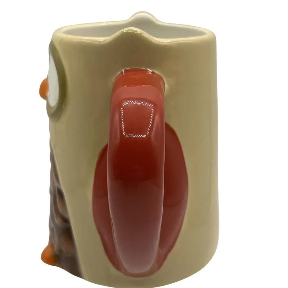 Owl Ceramic Coffee Mug 3D Large Collectable Funny Cocoa Tea Cup By Tag Artsy